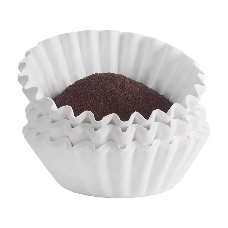 100 Count - 8-12 Cup Basket Coffee Filters (Natural Unbleached
