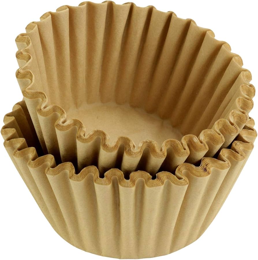 8-12 Cup Basket Coffee Filters (Natural Unbleached, 100 COUNT